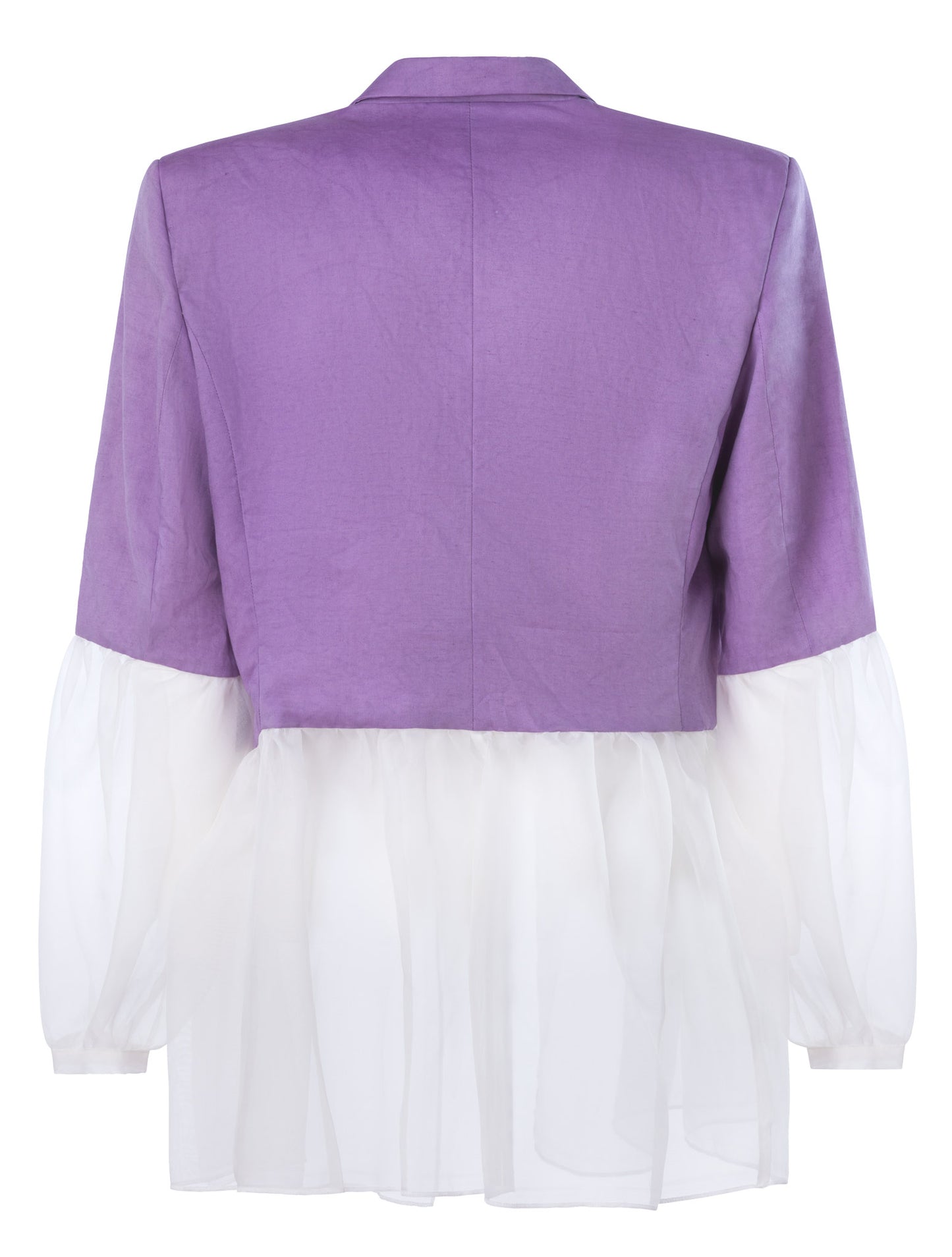 Blazer Armida oversize tintura naturale e organza