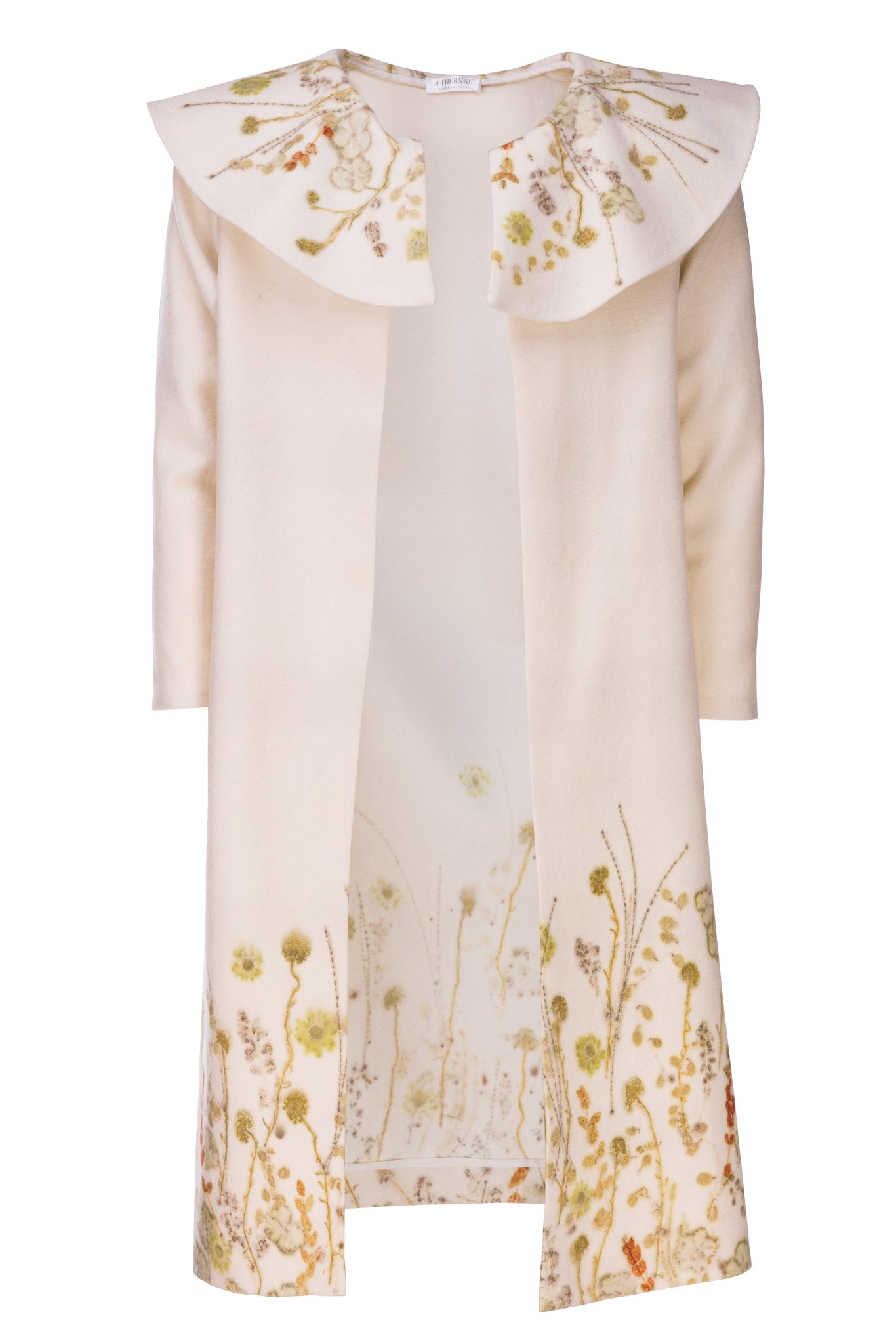 Clotilde coat in Ecoprint