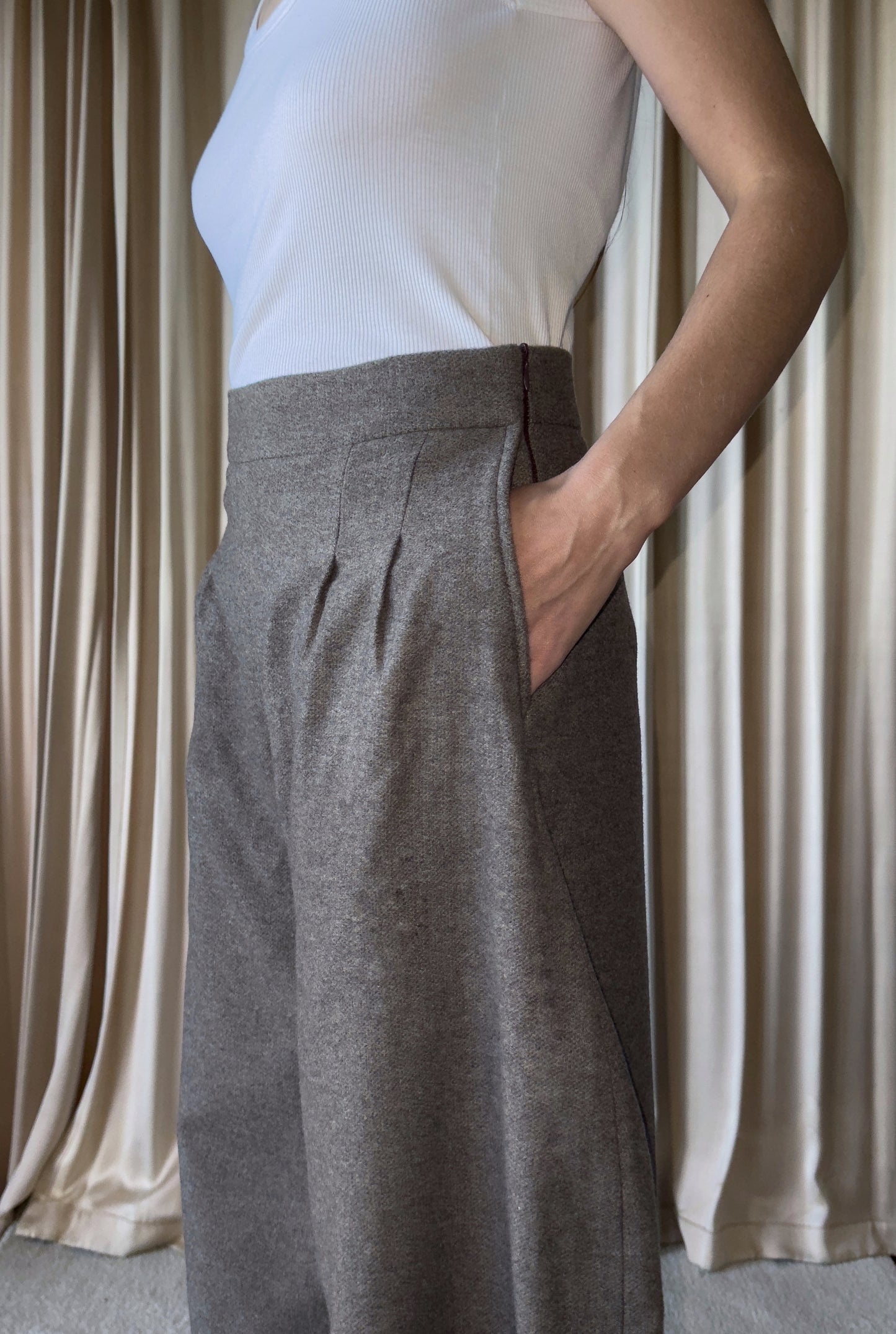 Pantaloni in lana Selva