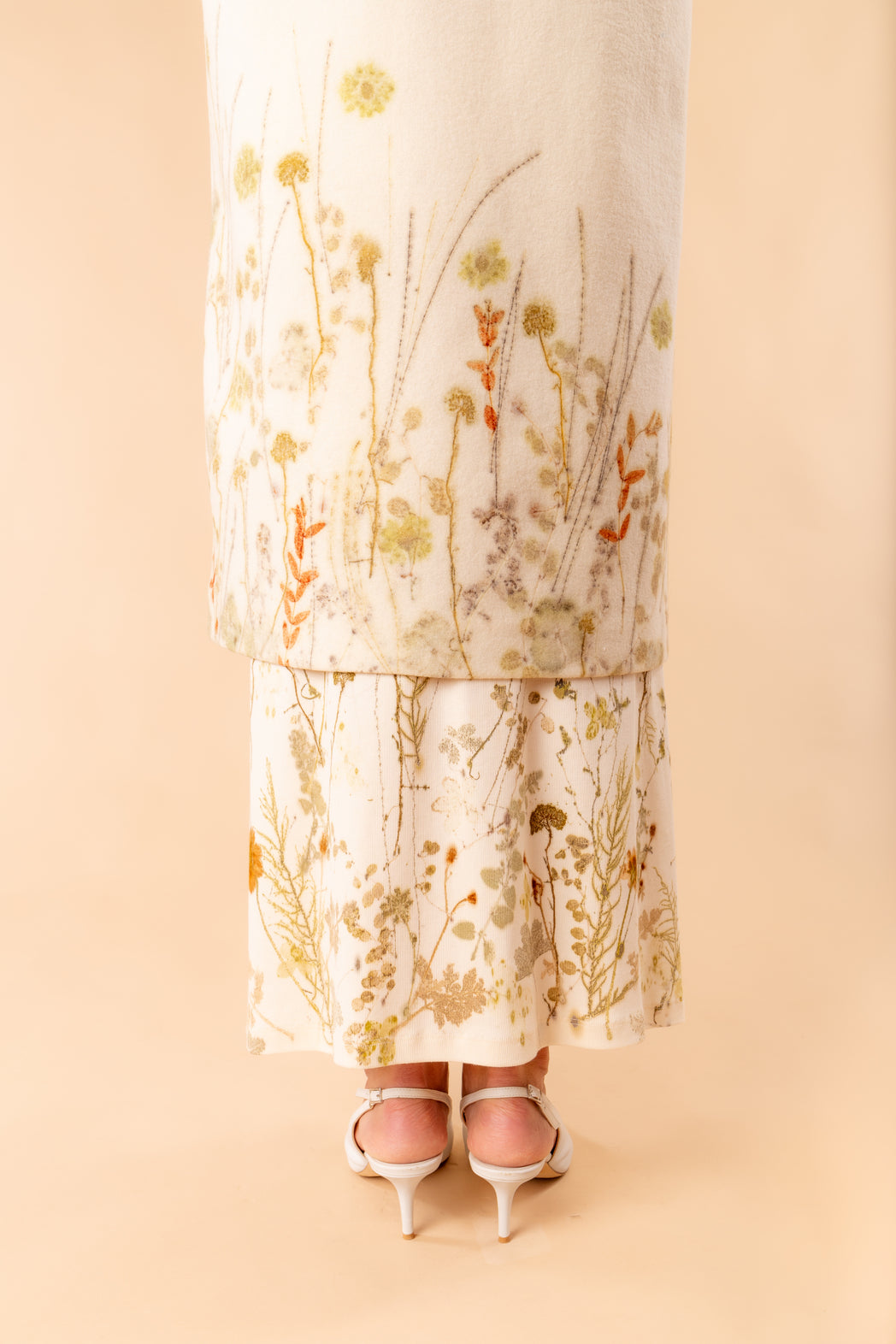 Clotilde coat in Ecoprint