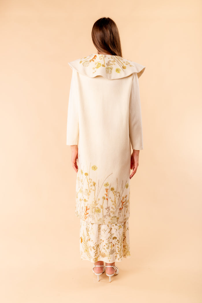 Clotilde coat in Ecoprint