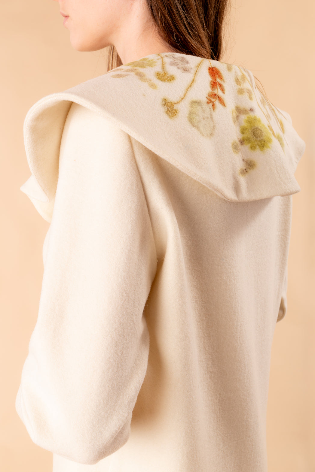 Clotilde coat in Ecoprint