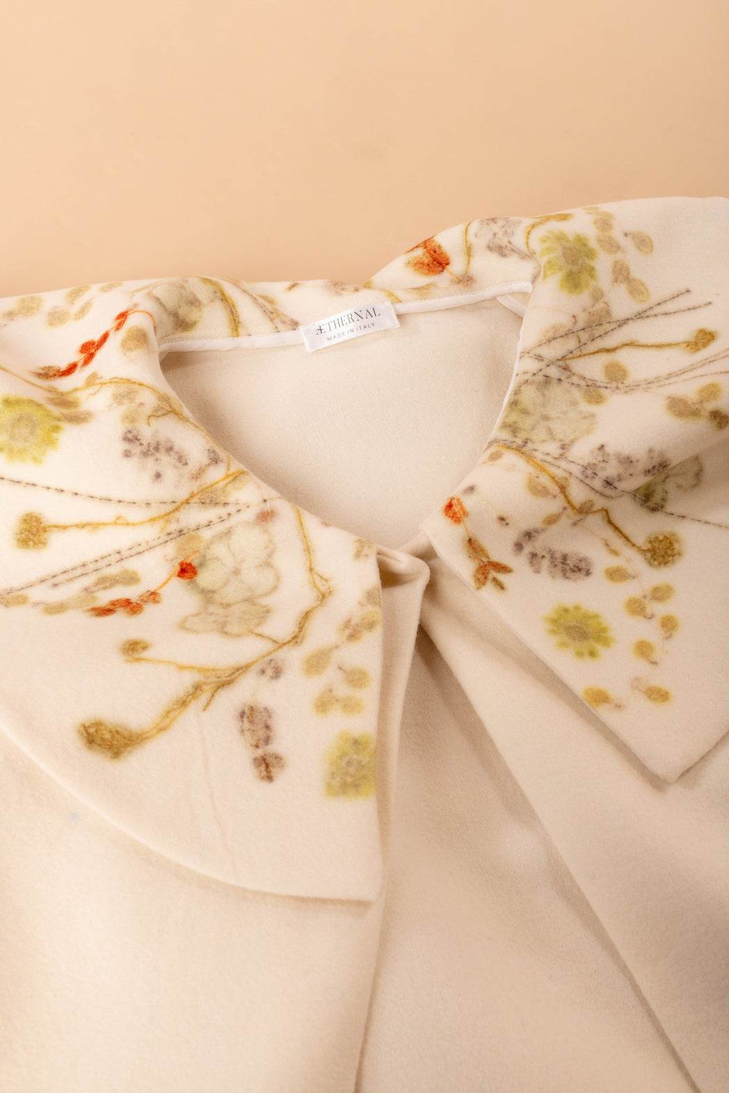 Clotilde coat in Ecoprint