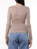 Long-sleeved shirt Lili Ecoprint and Natural Dye