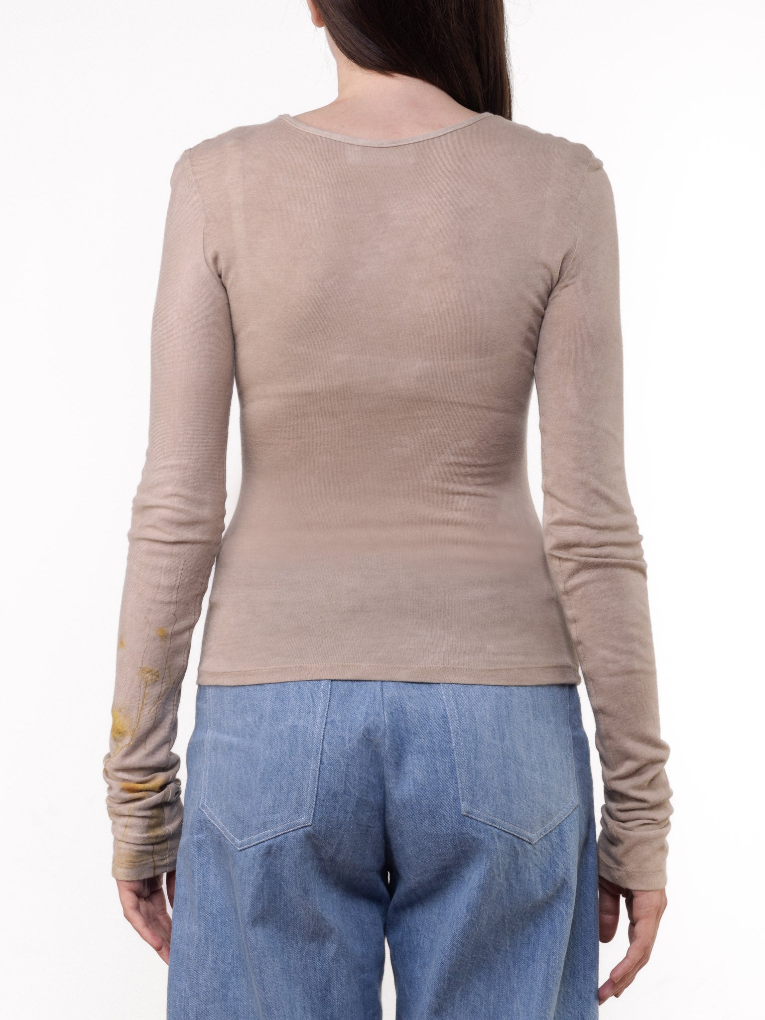 Long-sleeved shirt Lili Ecoprint and Natural Dye