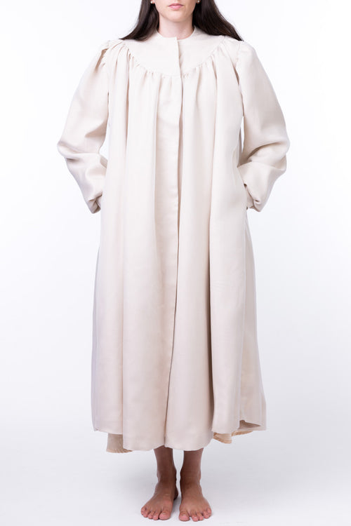 Kora organza and wool coat