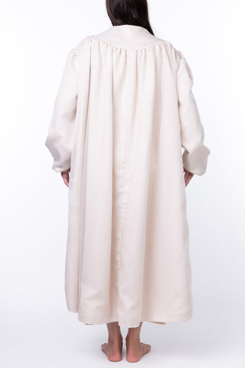 Kora organza and wool coat