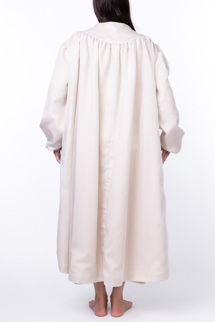 Kora organza and wool coat
