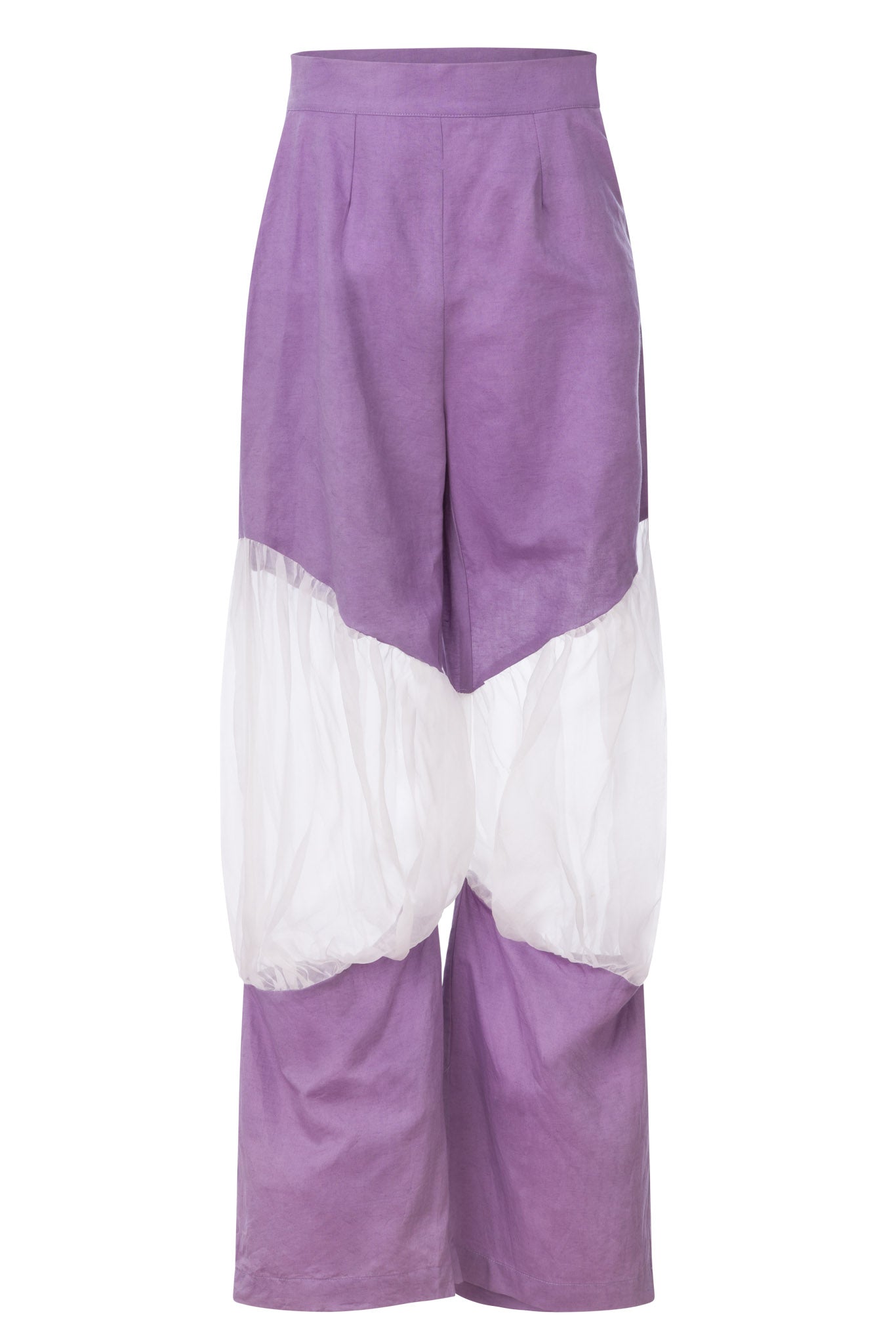 Livia trousers natural dye and organza