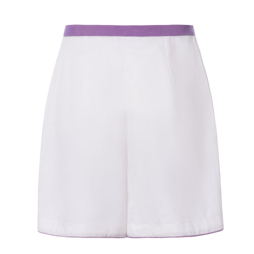 Raissa linen shorts with natural dyeing strap