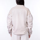Tanis wool and organza bomber jacket