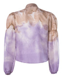 Penelope silk shirt mix natural colors