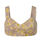 Elsa Crop top in cotton with Ecoprint