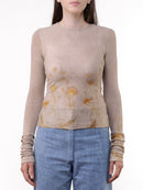 Long-sleeved shirt Lili Ecoprint and Natural Dye