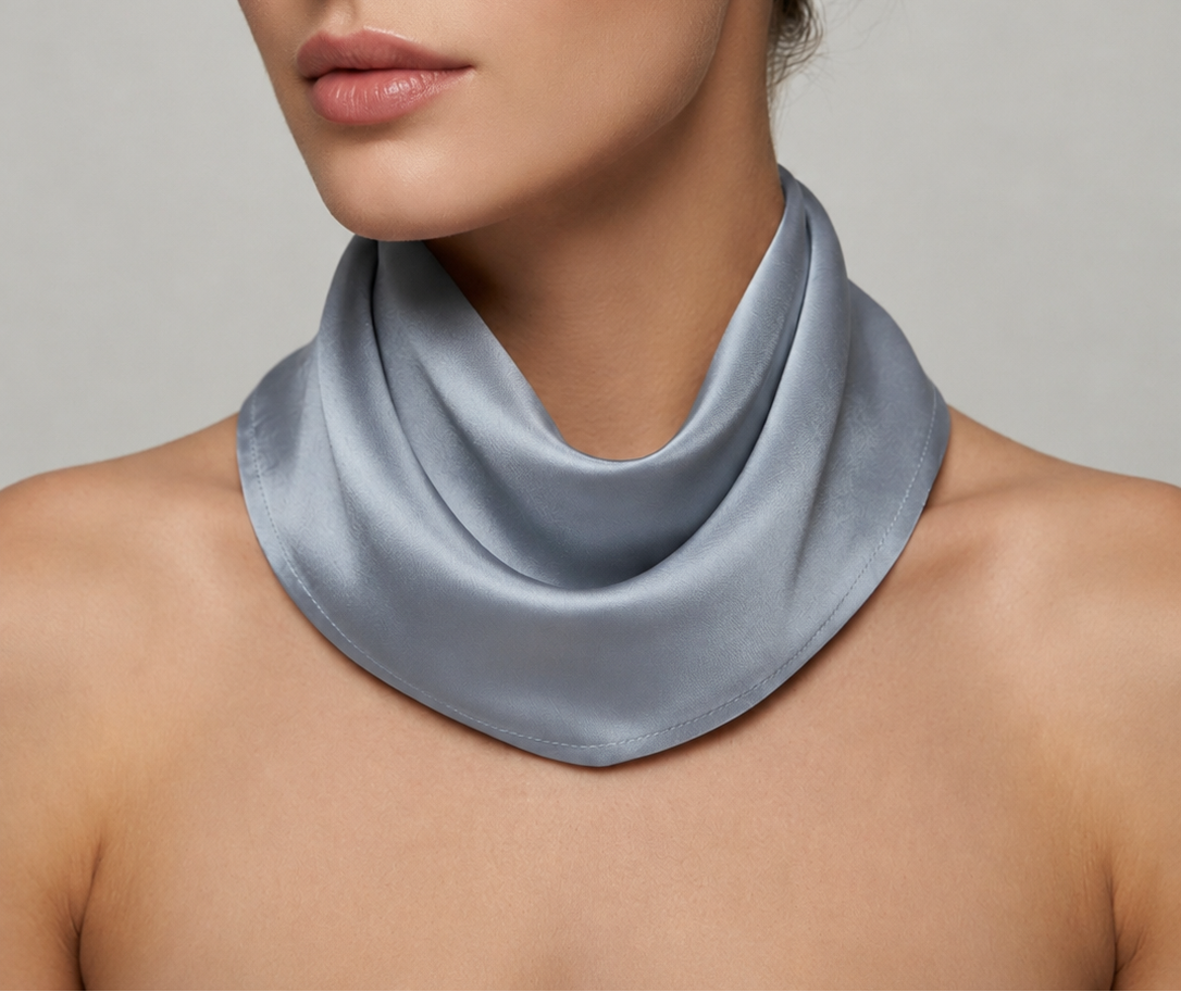 Foulard in Tintura Naturale Azzurro