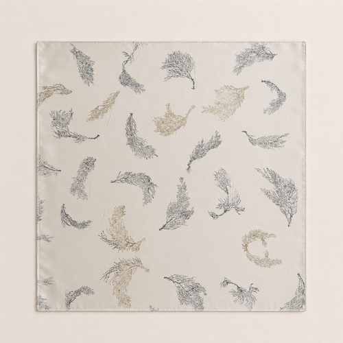Foulard in Ecoprint di cipresso