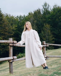 Kora organza and wool coat
