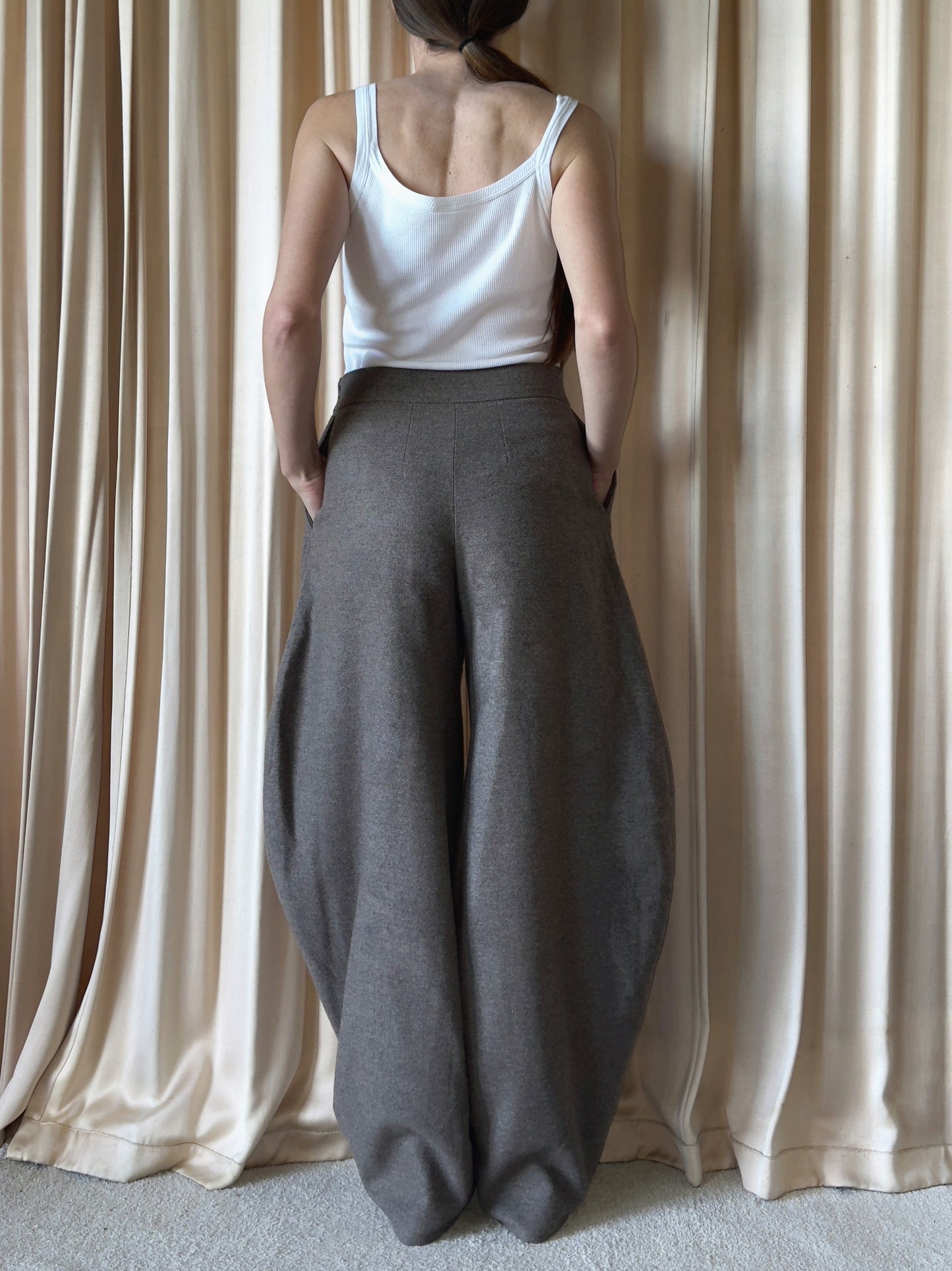 Pantaloni in lana Selva