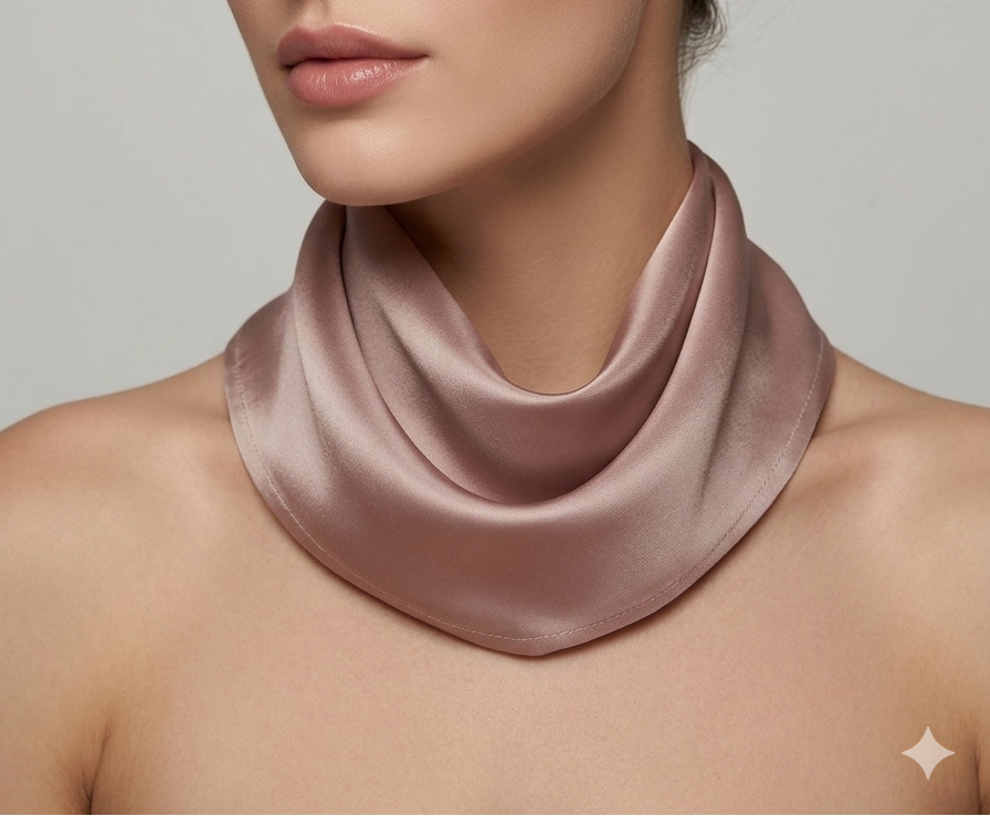 Foulard in Tintura Naturale rosa