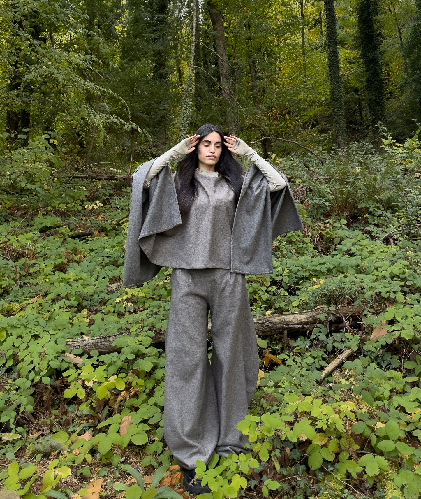 Pantaloni in lana Selva