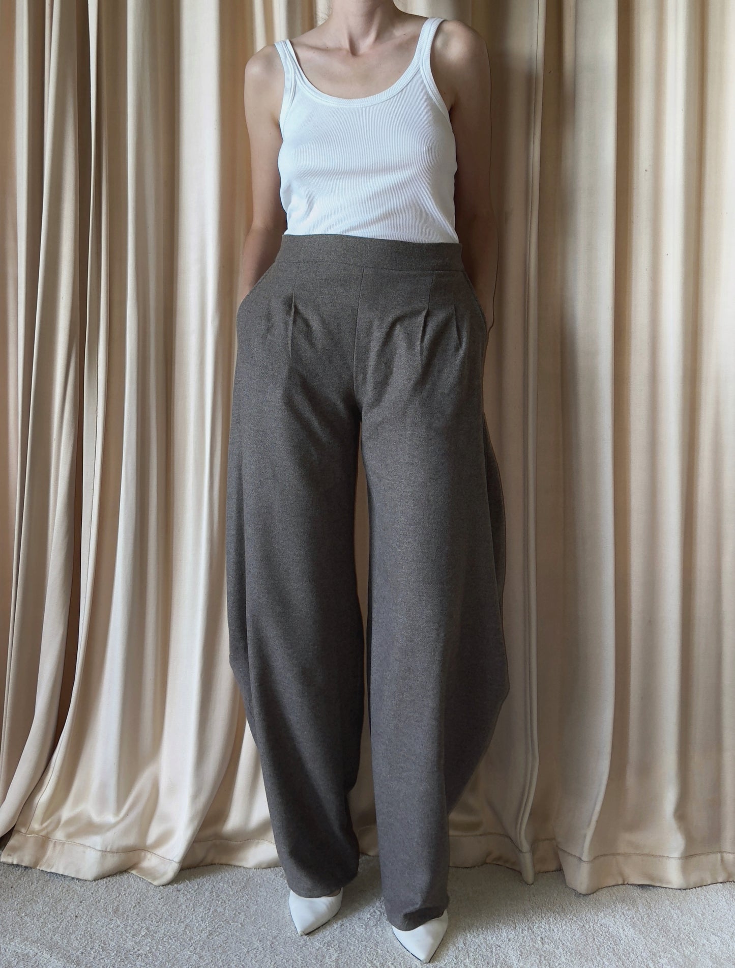 Pantaloni in lana Selva