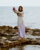 Teresa dress in silk mix natural dye