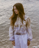 Penelope silk shirt mix natural colors
