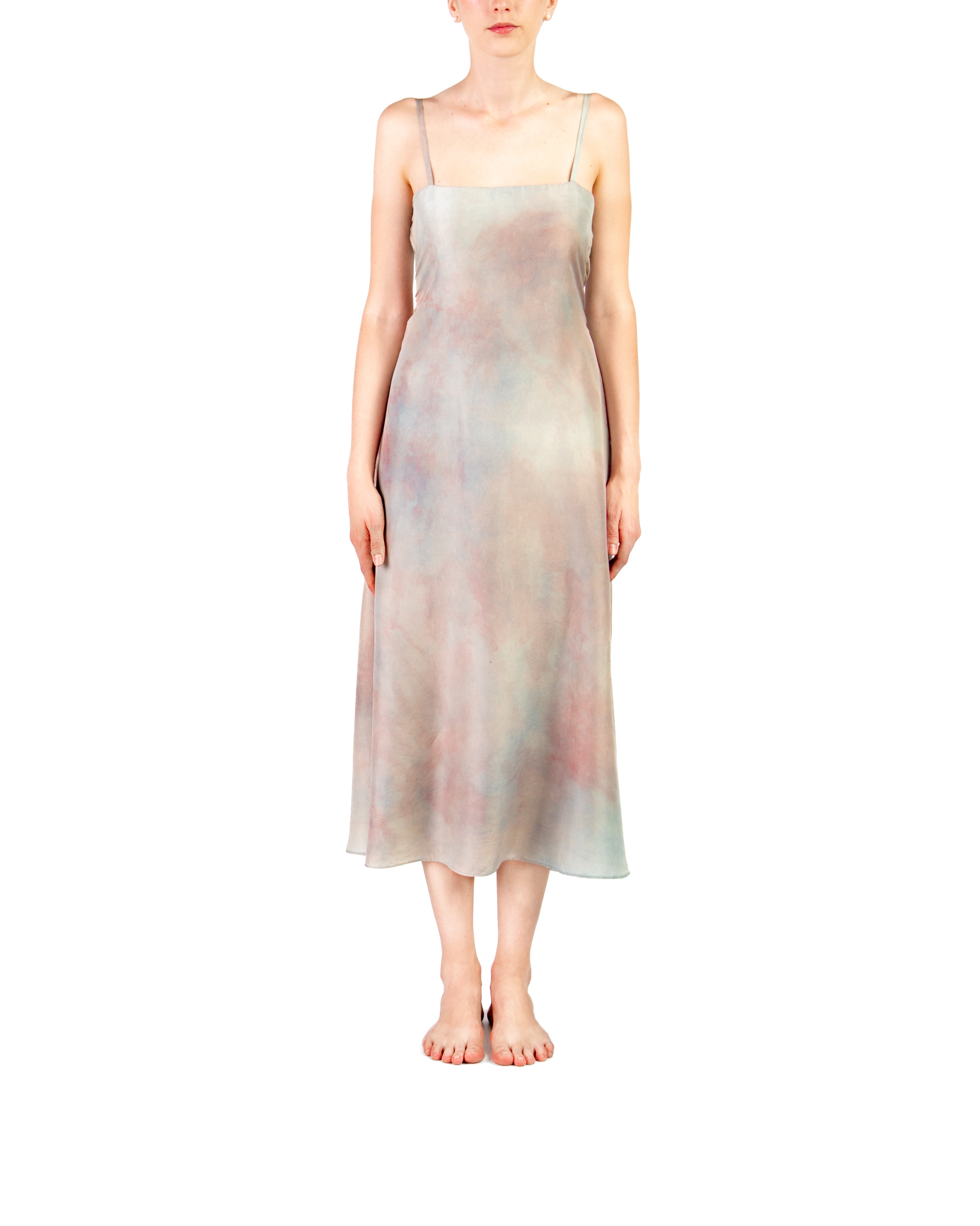 Sunset Dress in mix natural dye