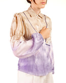 Penelope silk shirt mix natural colors