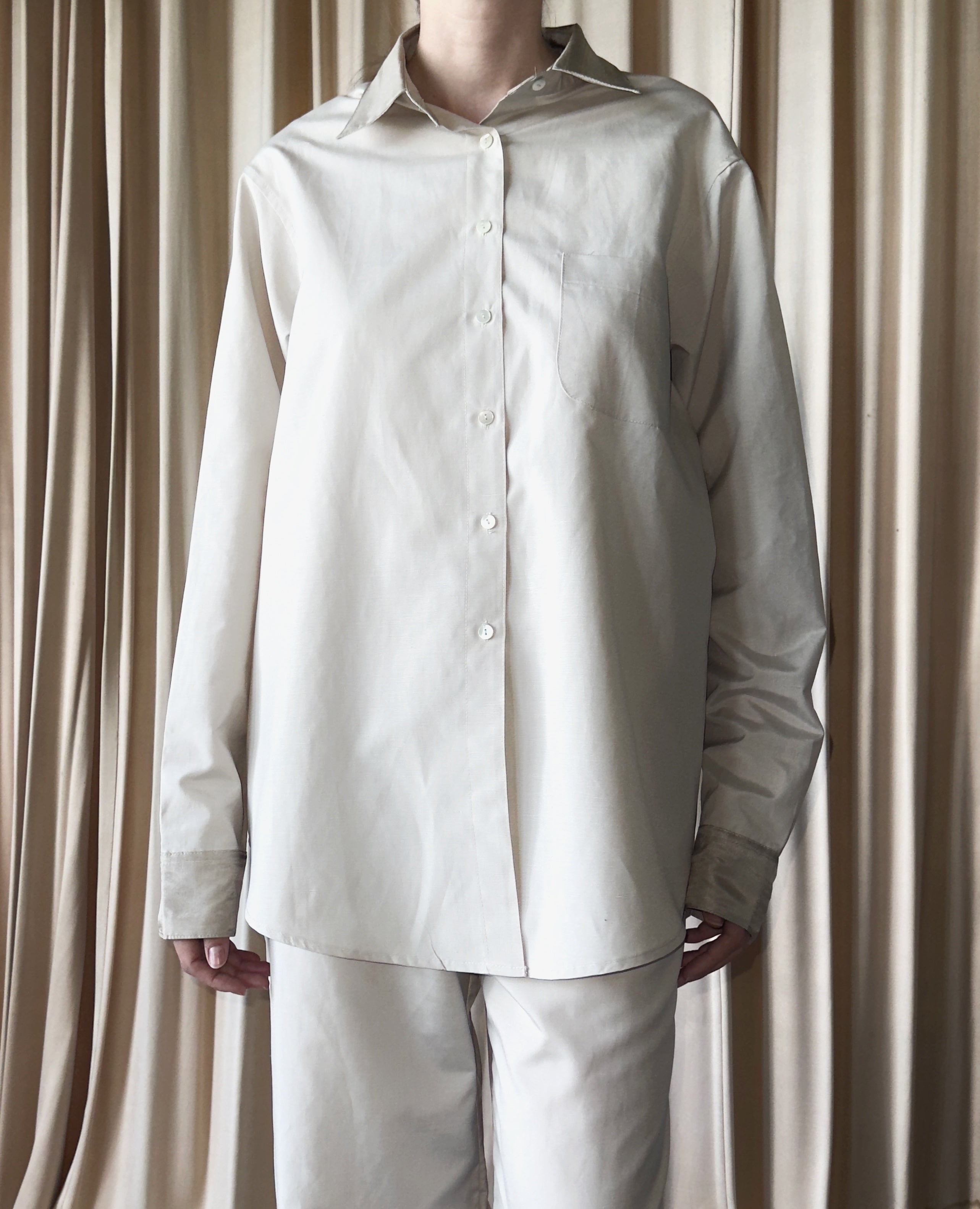 Camicia in seta e lana Clio