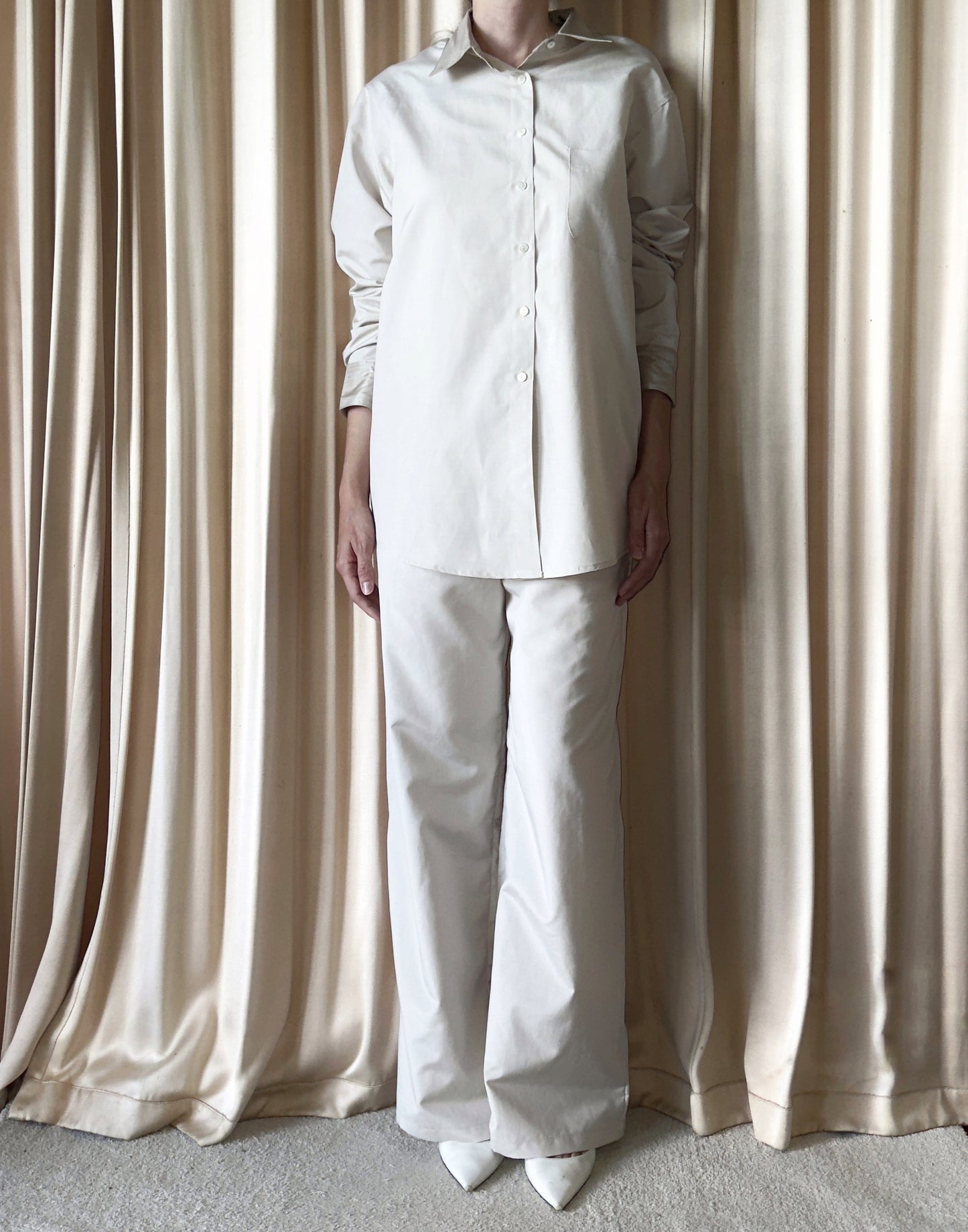 Camicia in seta e lana Clio