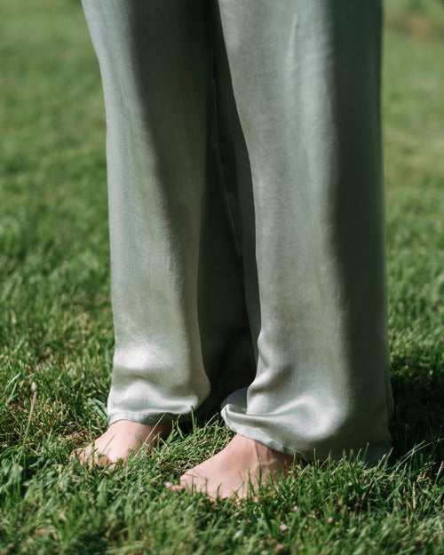 Pantaloni in tintura naturale Lina