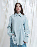 Camicia Penny oversize in denim deadstock