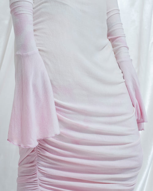 Midi dress in knit Venere mix natural dye