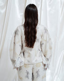 Giacca Edna in ecoprint e tintura naturale
