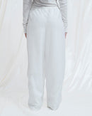 Pantaloni Mea in organza e maglia di lana