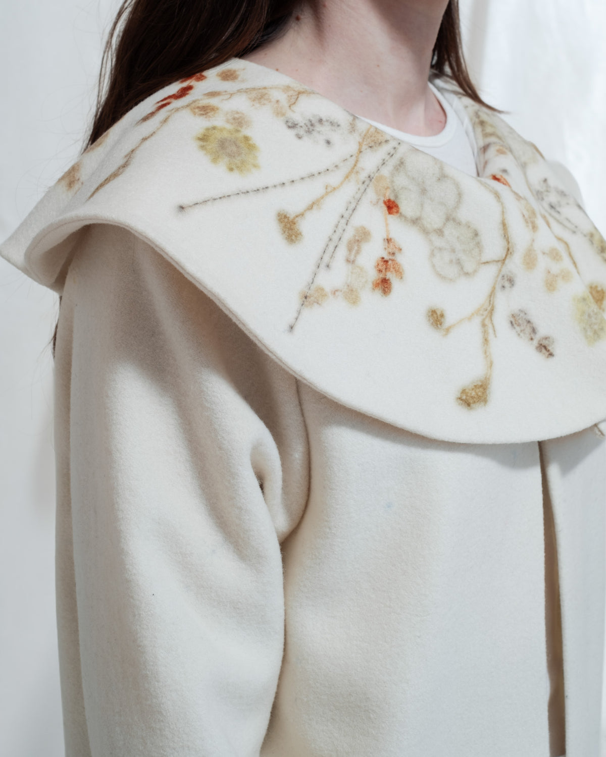 Clotilde coat in Ecoprint