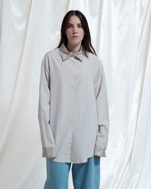 Camicia in seta e lana Clio