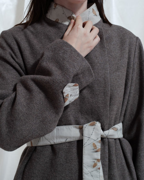 Giacca Danica in lana con dettagli ecoprint