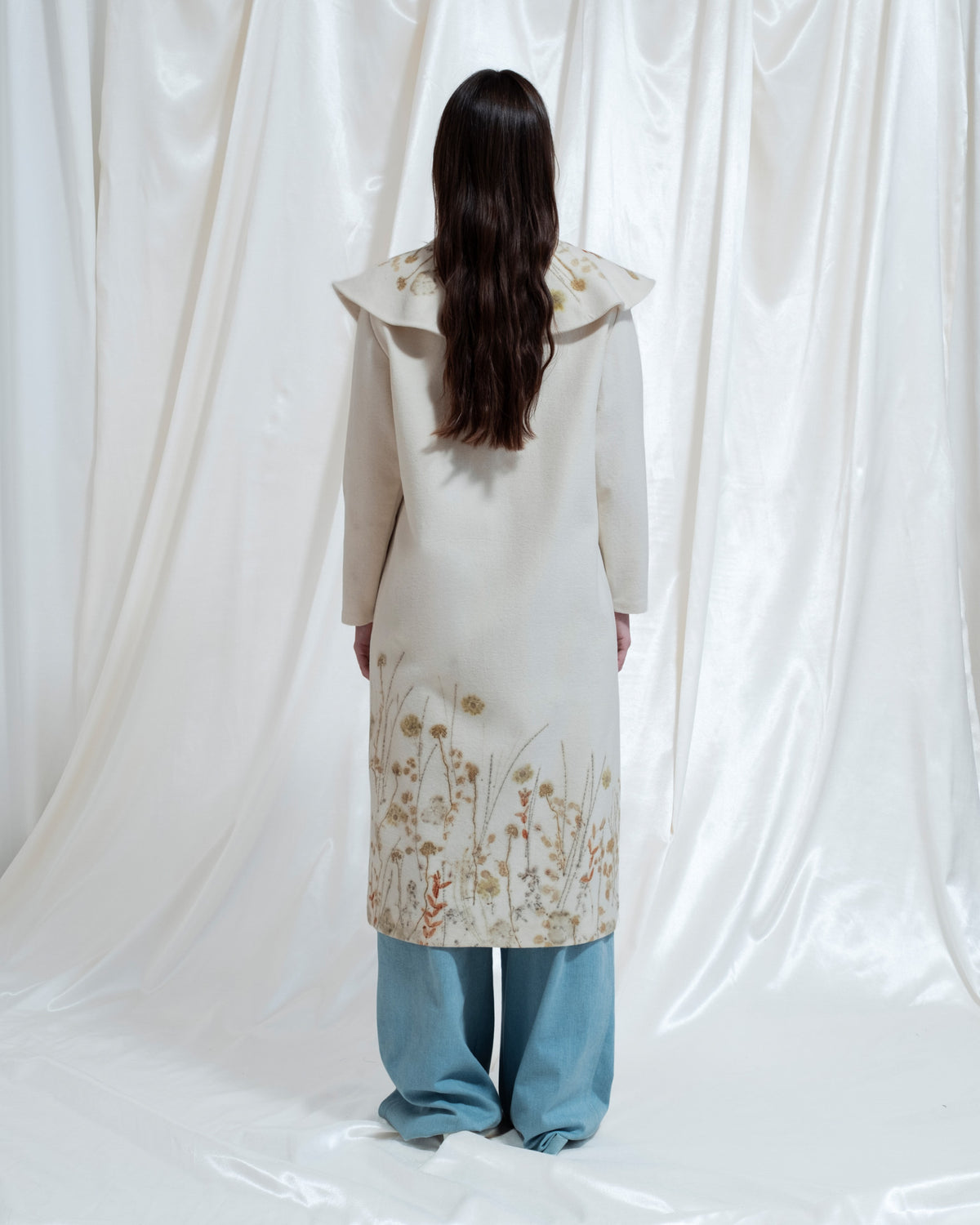Clotilde coat in Ecoprint