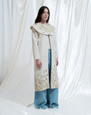 Clotilde coat in Ecoprint