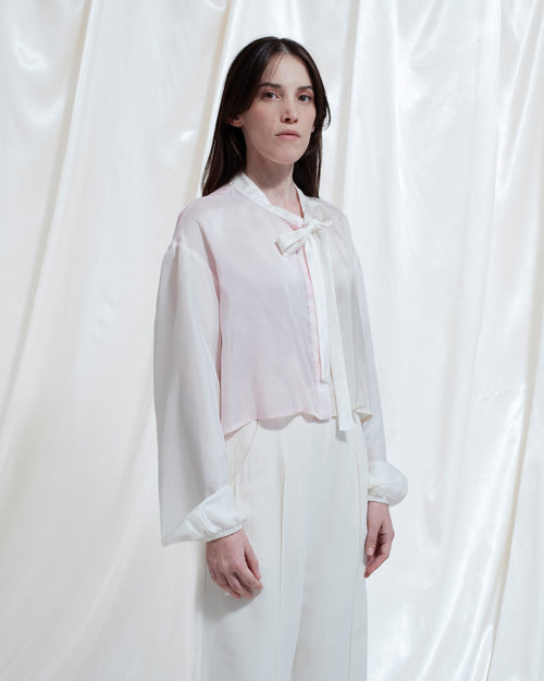 Camicia in seta Viollet mix colori naturali