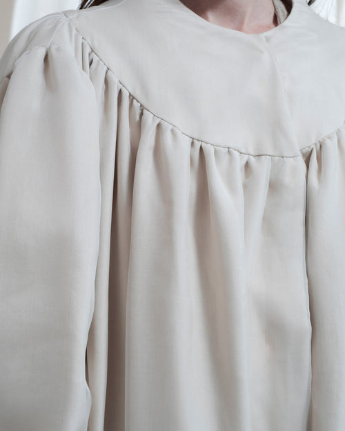 Kora organza and wool coat