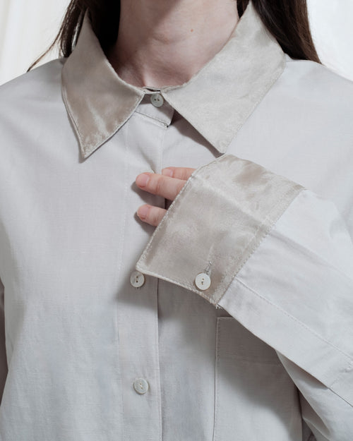 Camicia in seta e lana Clio