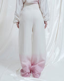 Elida long trousers with natural pink dégradé