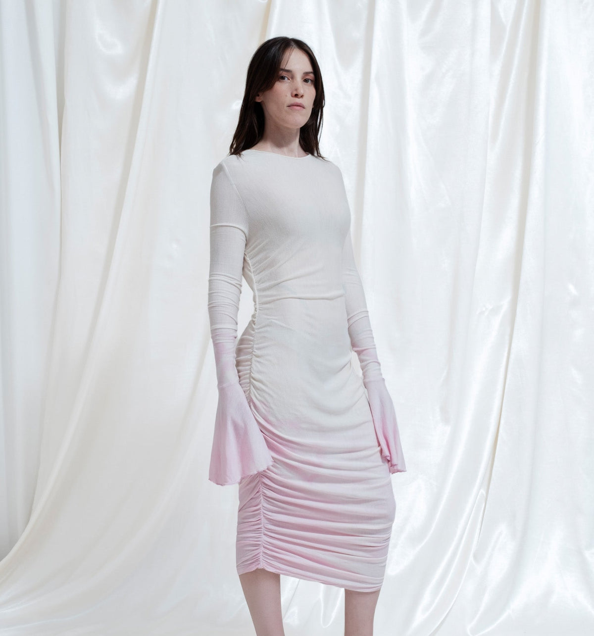 Midi dress in Venere mix natural dye knit