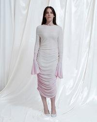 Midi dress in knit Venere mix natural dye