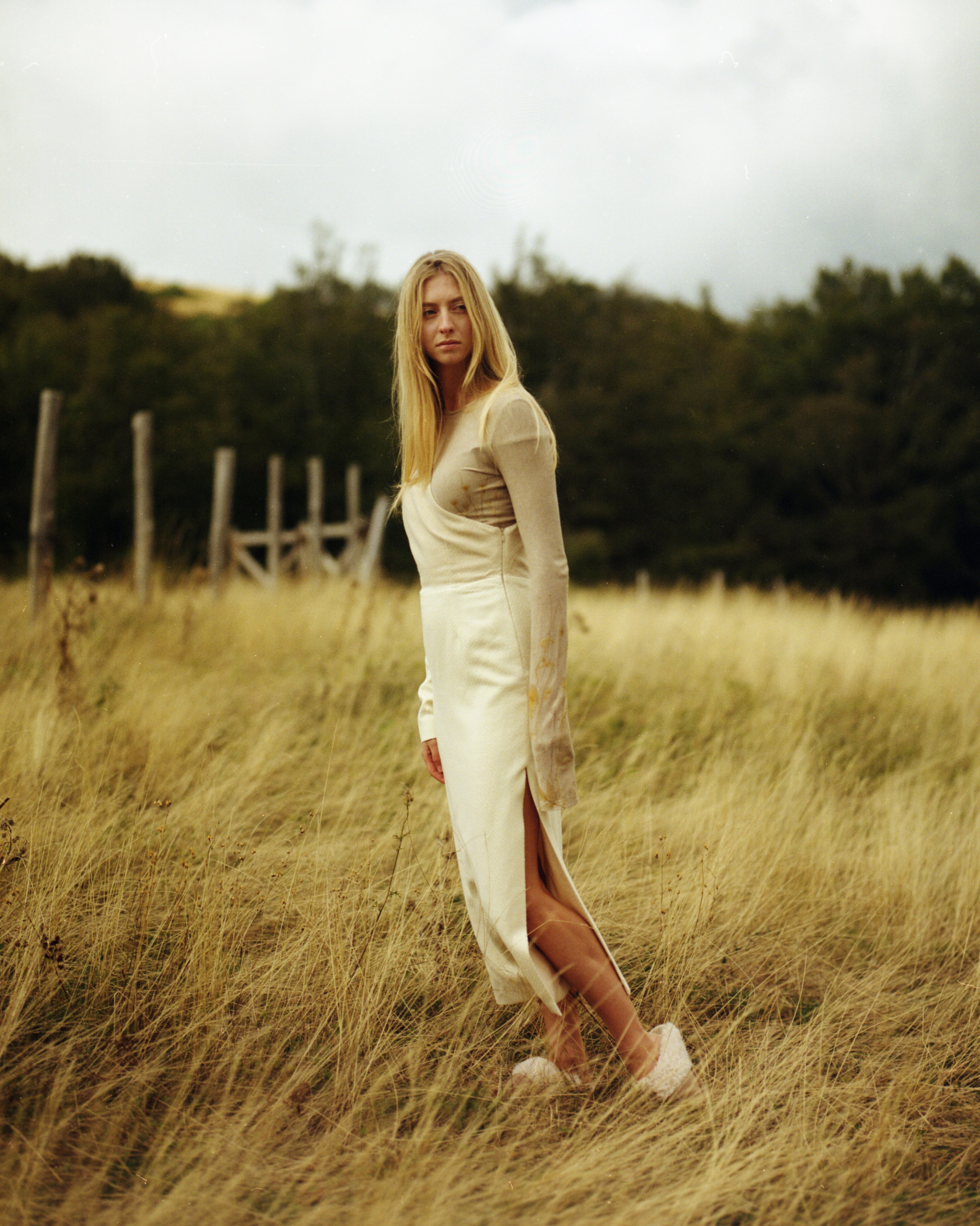 Long-sleeved shirt Lili Ecoprint and Natural Dye