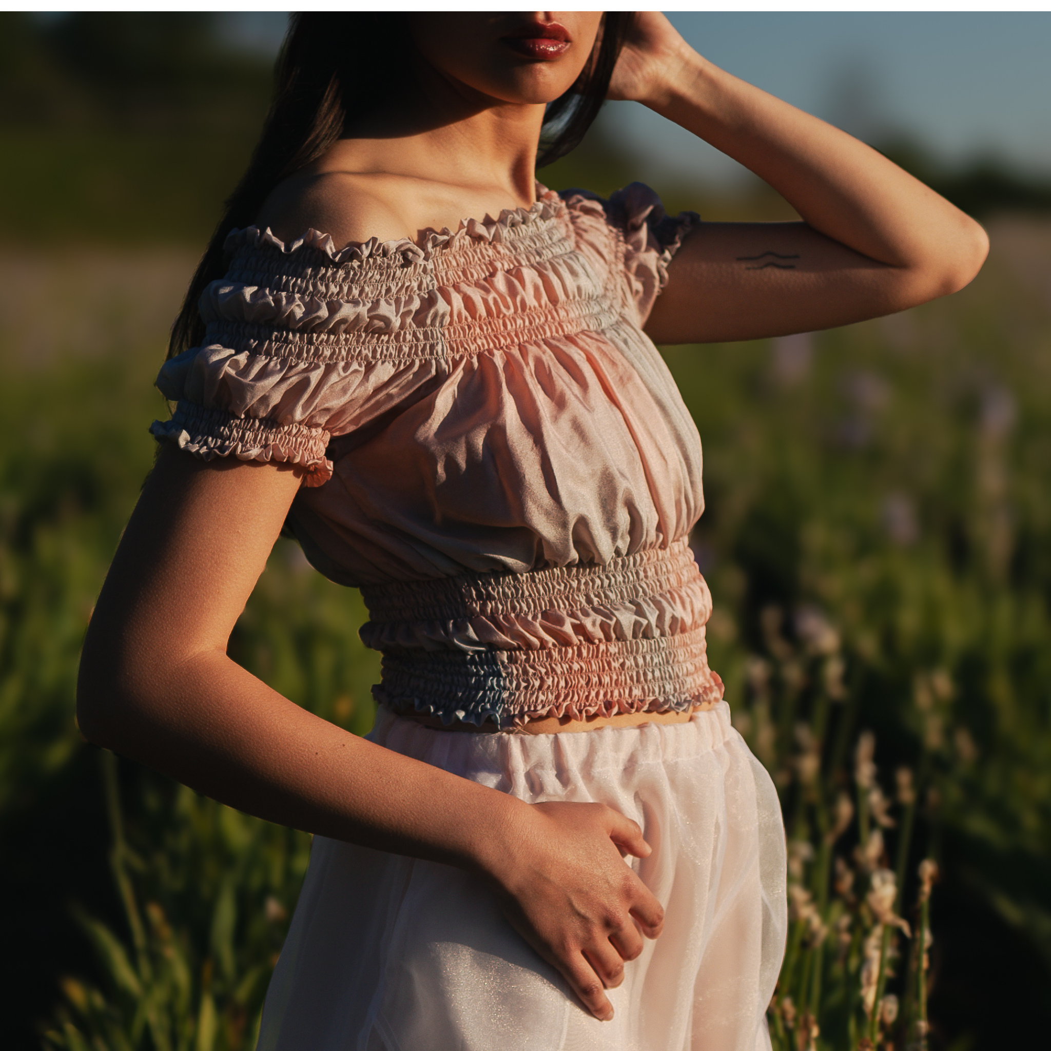 Top seta Aconia tintura naturale