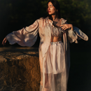 Camicia in seta Clodia tintura naturale